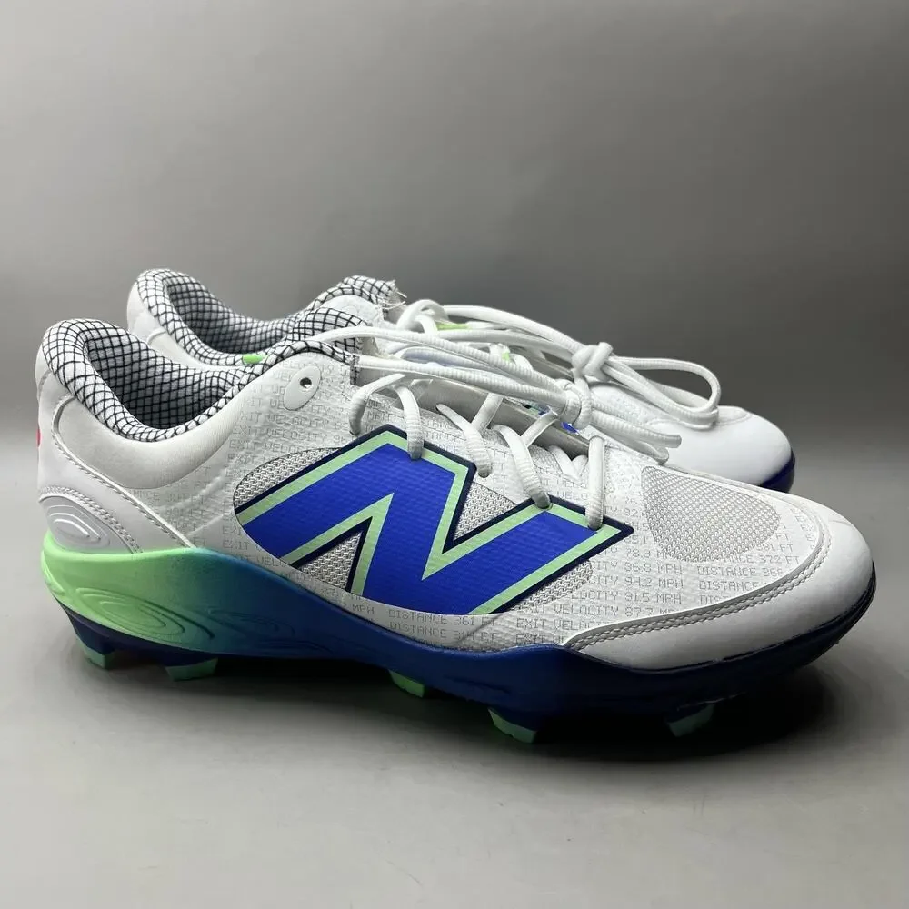 New Balance 3000v7 Molded Baseball Cleats Men Size 12 D White Comfort Shoes NEW
